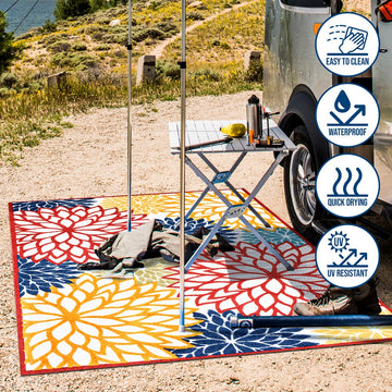 Minori Floral High-low Area Rug